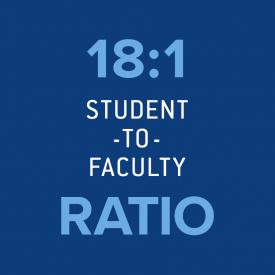 18:1 student-to-faculty ratio