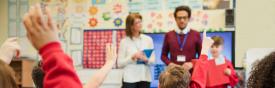 Teacher and Principal in classroom