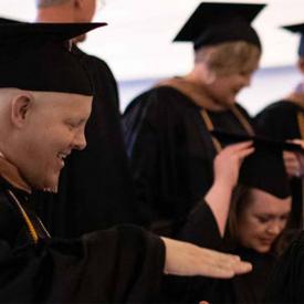 Graduates celebrating