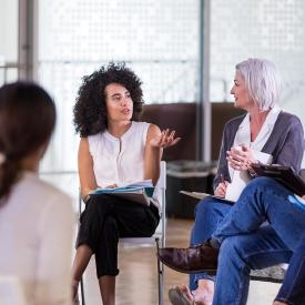 Group of people talking