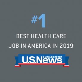 #1 Best health care job in america in 2019