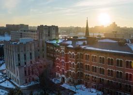 Creighton Hall at Sunset