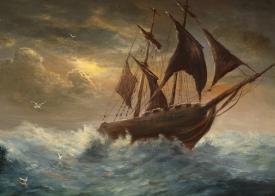 ship on stormy sea for Creighton-EMBA-tackles-VUCA-world